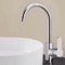 Chrome Round Vessel Sink Faucet